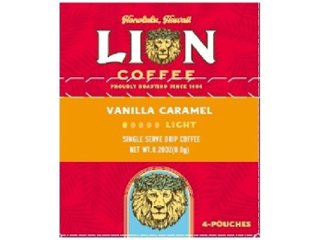 キー ライオンコーヒー バニラキャラメル４Ｐ ×36 【全国送料無料】(一部地域別途)の画像