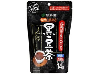 伊藤園 北海道産１００％黒豆茶ティーバッグ１４袋 ×10 【全国送料無料】(一部地域別途)の画像