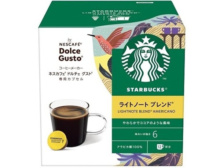 スターバックスライトノートＮＤＧ専用カプセル１２Ｐ ×3 【全国送料無料】(一部地域別途)画像