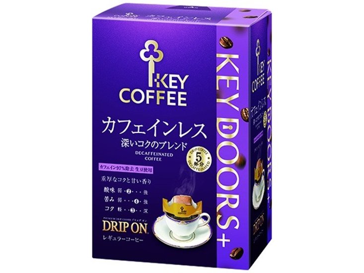 キー ドリップオン カフェインレス５Ｐ ×50 【全国送料無料】(一部地域別途)画像