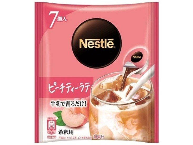 ネスレ ピーチティーラテ ポーション７個  ×12 【全国送料無料】(一部地域別途)画像