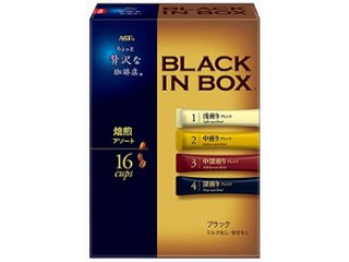 贅沢な珈琲店ブラックインボックス焙煎アソート１６本  ×12 【全国送料無料】(一部地域別途)の画像