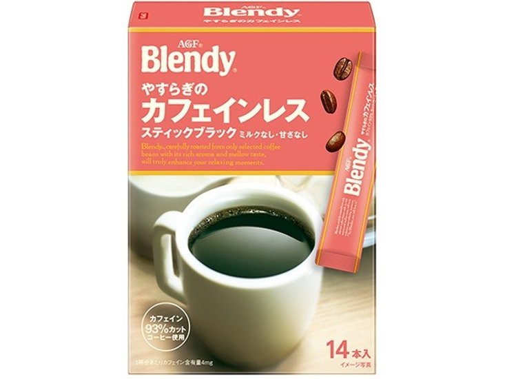 ＡＧＦ ブレンディブラック カフェインレス１４本  ×12 【全国送料無料】(一部地域別途)画像