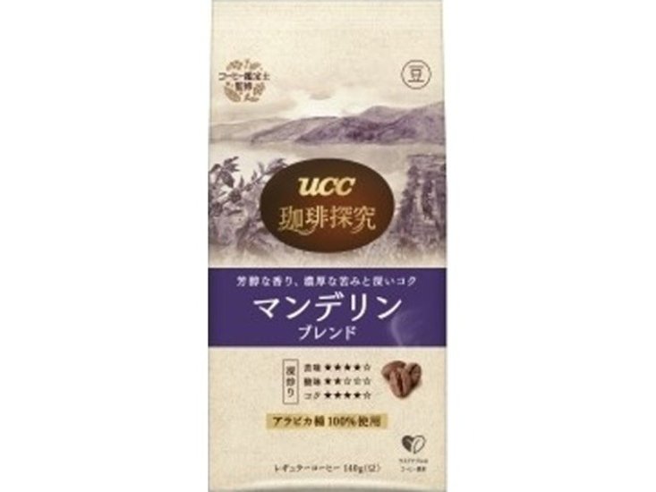 ＵＣＣ 珈琲探究 炒り豆マンデリンブレンド１４０ｇ ×12 【全国送料無料】(一部地域別途)画像