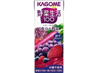 カゴメ 野菜生活ベリーサラダ紙２００ｍｌ   ×24 【全国送料無料】(一部地域別途)の画像