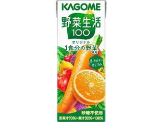 カゴメ 野菜生活１００ 紙２００ｍｌ   ×24 【全国送料無料】(一部地域別途)の画像