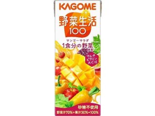カゴメ 野菜生活マンゴーサラダ紙２００ｍｌ   ×24 【全国送料無料】(一部地域別途)の画像