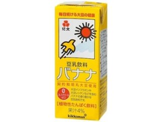 キッコーマン ソイＦ 豆乳飲料バナナ 紙２００ｍｌ  ×18 【全国送料無料】(一部地域別途)の画像