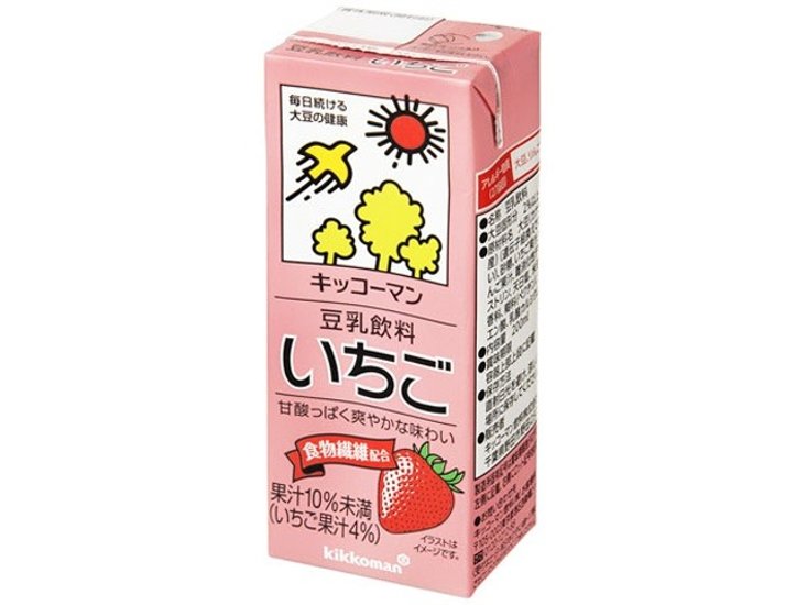 キッコーマン ソイＦ 豆乳飲料いちご 紙２００ｍｌ ×18 【全国送料無料】(一部地域別途)画像