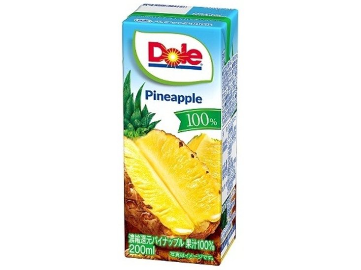 Ｄｏｌｅ パイナップル１００％２００ｍｌ ×18 【全国送料無料】(一部地域別途)画像