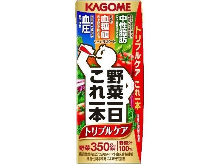 カゴメ 野菜一日これ一本トリプルケア紙２００ｍｌ ×24 【全国送料無料】(一部地域別途)画像