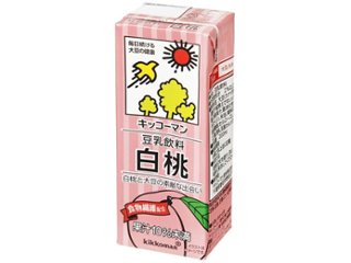 キッコーマン ソイＦ 豆乳飲料白桃 ２００ｍｌ ×18 【全国送料無料】(一部地域別途)の画像