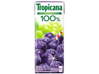 トロピカーナ １００％グレープＬＬ２５０ｍｌ紙 ×24 【全国送料無料】(一部地域別途)の画像