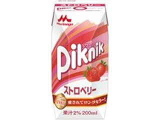 森乳 ピクニック ストロベリープリズマ２００ｍｌ ×24 【全国送料無料】(一部地域別途)の画像
