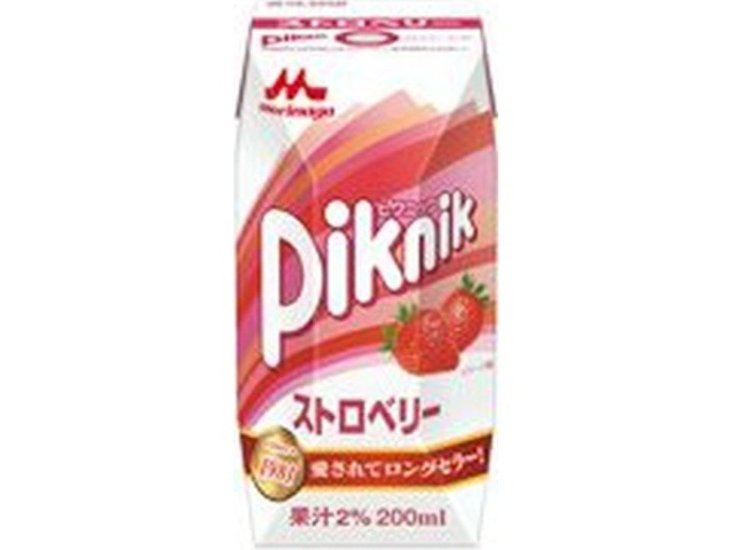 森乳 ピクニック ストロベリープリズマ２００ｍｌ ×24 【全国送料無料】(一部地域別途)画像