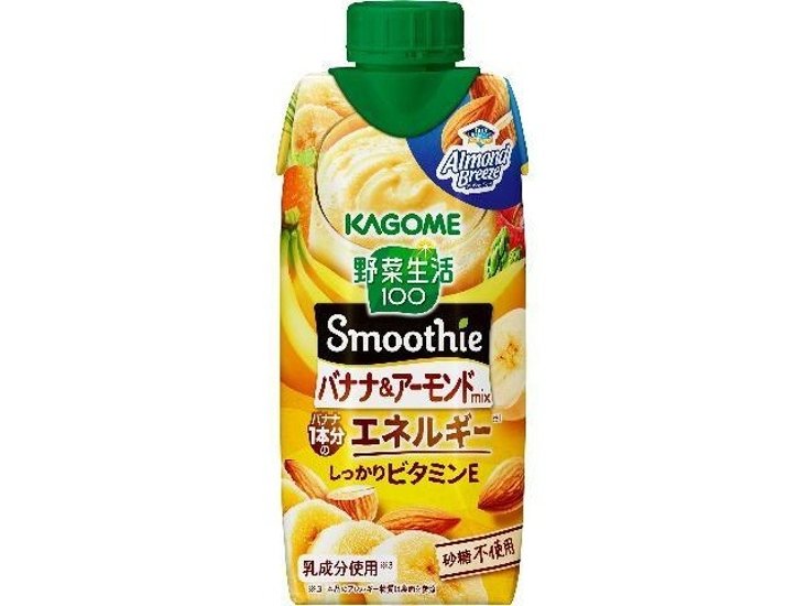 カゴメ 野菜生活スムージーバナナ＆アーモンド３３０  ×12 【全国送料無料】(一部地域別途)画像
