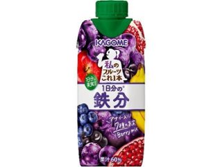 カゴメ 私のフルーツこれ一本１日分の鉄分３３０ｍｌ  ×12 【全国送料無料】(一部地域別途)の画像