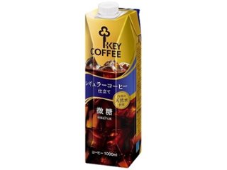 キー １Ｌリキッドコーヒー微糖テトラプリズマ  ×6 【全国送料無料】(一部地域別途)の画像