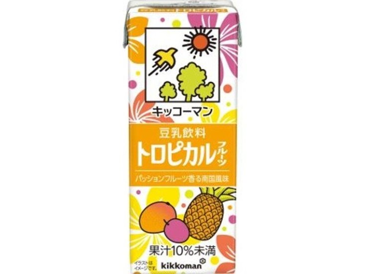 キッコーマン ソイＦ豆乳飲料トロピカルフルーツ２００ｍｌ ×18 【全国送料無料】(一部地域別途)画像
