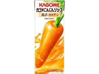 カゴメ にんじんジュース高β—カロテン紙２００ｍｌ ×24 【全国送料無料】(一部地域別途)の画像