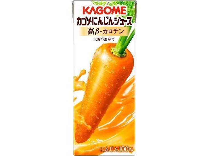 カゴメ にんじんジュース高β—カロテン紙２００ｍｌ ×24 【全国送料無料】(一部地域別途)画像