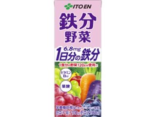 伊藤園 鉄分野菜 紙２００ｍｌ ×24 【全国送料無料】(一部地域別途)の画像