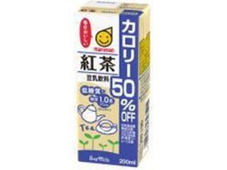 マルサン 豆乳飲料紅茶カロリー５０％オフ２００ｍｌ ×24 【全国送料無料】(一部地域別途)の画像