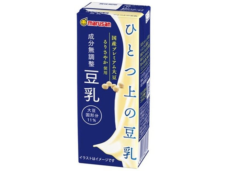 マルサン ひとつ上の豆乳成分無調整豆乳紙２００ｍｌ ×24 【全国送料無料】(一部地域別途)画像