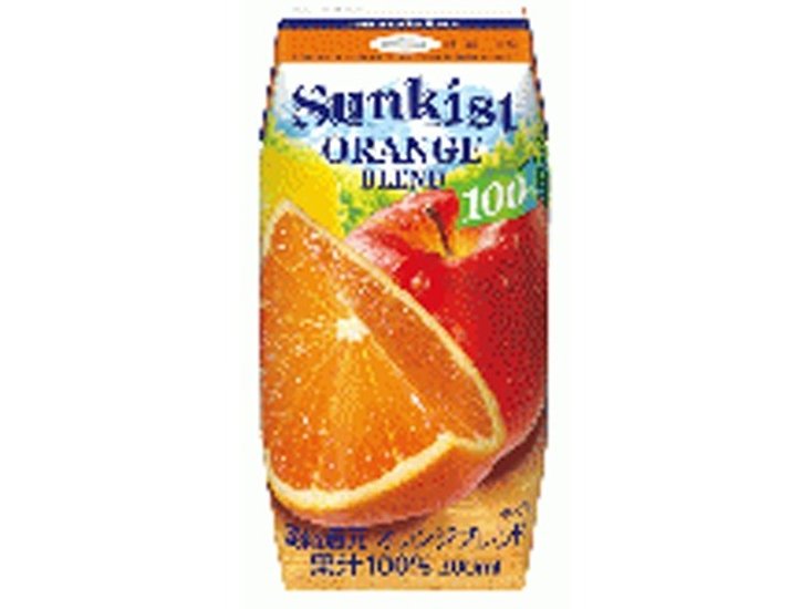 サンキスト １００％オレンジブレンド 紙２００ｍｌ ×24 【全国送料無料】(一部地域別途)画像