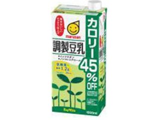 マルサン 調整豆乳カロリー４５％オフ １Ｌ ×6 【全国送料無料】(一部地域別途)の画像