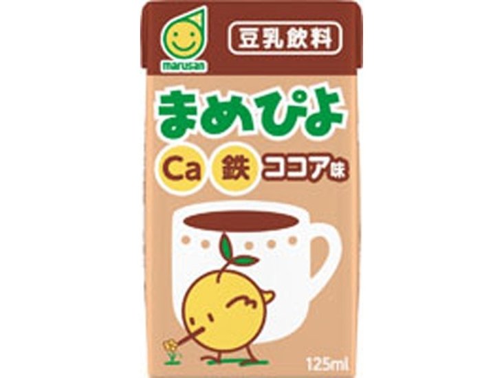 マルサン まめぴよ ココア味１２５ｍｌ  ×24 【全国送料無料】(一部地域別途)画像