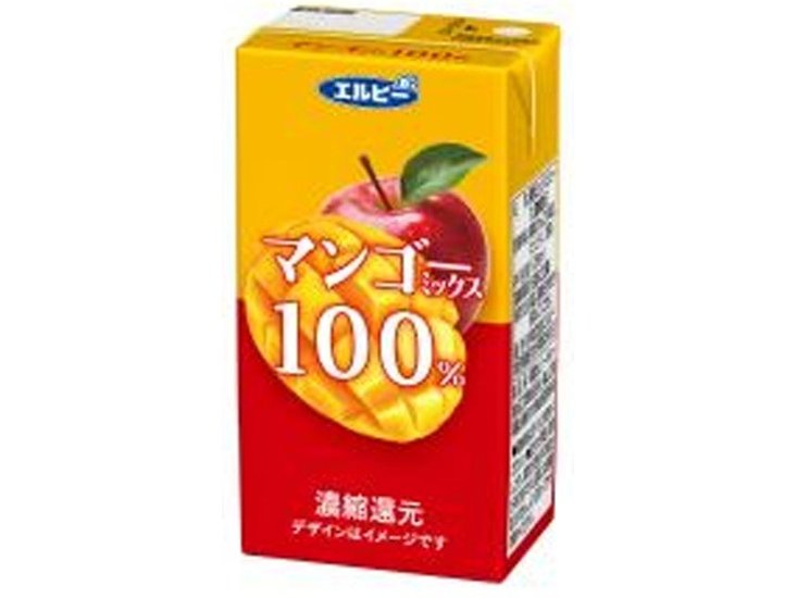 エルビー マンゴーミックス１００％ 紙１２５ｍｌ ×24 【全国送料無料】(一部地域別途)画像