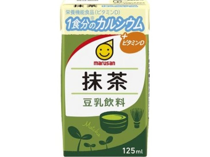 マルサン 豆乳飲料抹茶 １食分のカルシウム紙１２５ ×24 【全国送料無料】(一部地域別途)画像