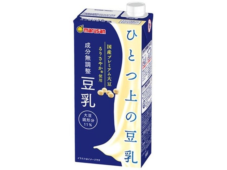 マルサン ひとつ上の豆乳成分無調整豆乳紙１Ｌ ×6 【全国送料無料】(一部地域別途)画像