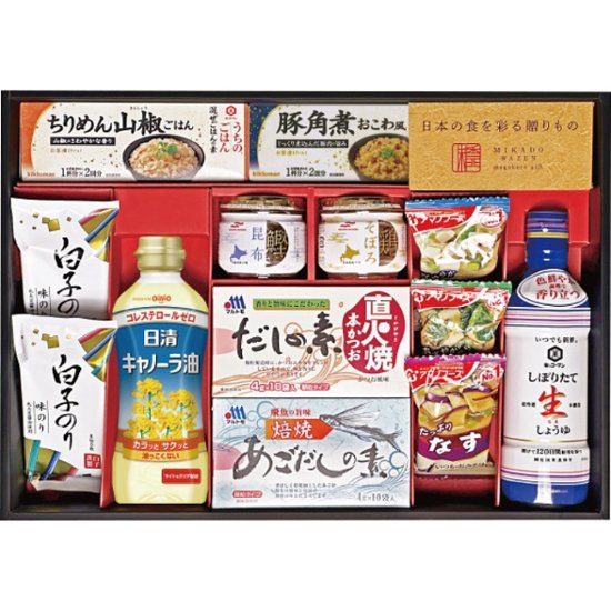2026年お中元特別企画 味香門和膳（みかどわぜん）　アマノフーズ＆キッコーマン和食詰合せ  ＭＫＤ−４０Ｂ 【全国送料無料】画像