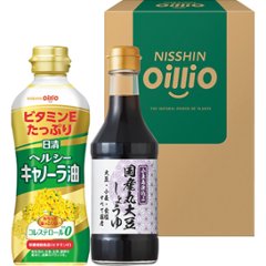 2026年お中元特別企画 日清　ヘルシーオイル＆小豆島醤油ギフト  ＴＯＳー１０Ａ 【全国送料無料】の画像