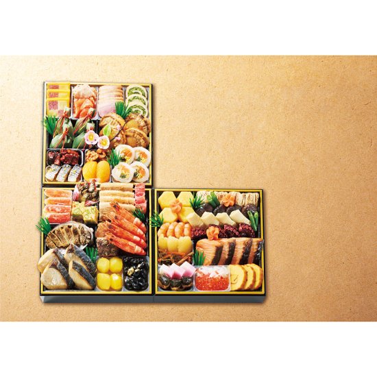 2027年おせち特別企画 京・料亭わらびの里　和洋料亭おせち三段重 【全国送料無料】(沖縄・離島は別途)画像