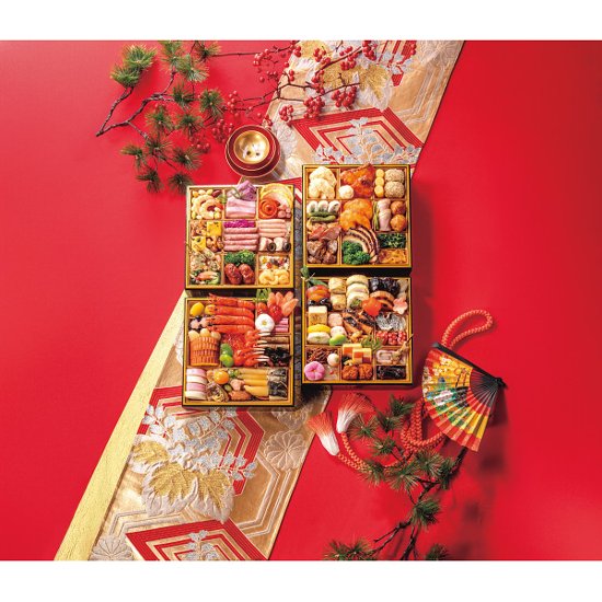2027年おせち特別企画 百品目和洋中おせち【百福】四段重 【全国送料無料】(沖縄・離島は別途)画像