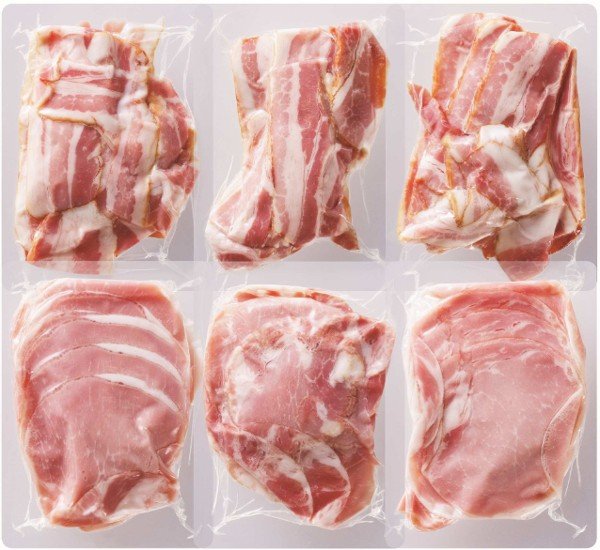伊藤ハム  国産豚肉ベーコン&ハム切落し O-48 【全国送料無料】(沖縄・離島を除く)画像