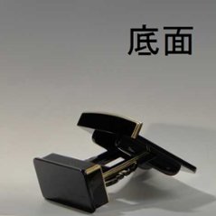 2本足見台（黒塗面金）4寸　（過去帳の台） 画像
