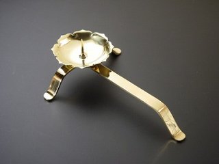 手燭（ローソク立）　真鍮製磨きの画像