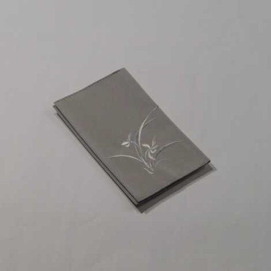 つづれ織金封入（ふくさ）　蘭　グレー（H）画像
