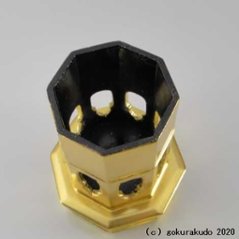 木製供華(けそく・くげ) 総金8角 2.5寸画像