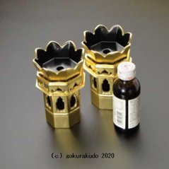 木製供華(けそく・くげ) 総金8角 2.5寸画像