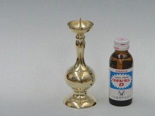 丸型ローソク立て　（みがき）　5寸画像