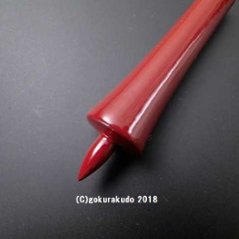 常立て／朱塗の木蝋燭　2寸（上品）画像