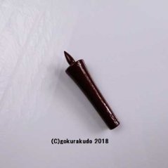 常立て／朱塗の木蝋燭　2寸（上品）画像