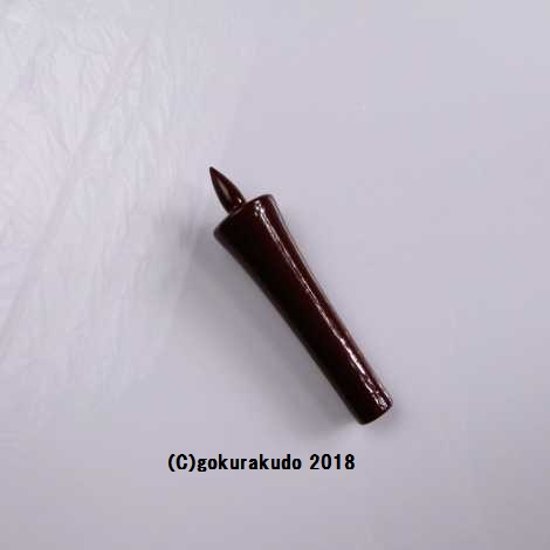 常立て／朱塗の木蝋燭　2寸（上品）画像