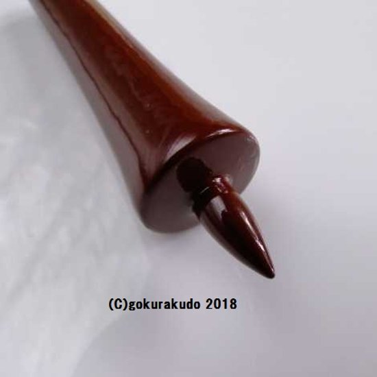 常立て／朱塗の木蝋燭　2寸（上品）画像