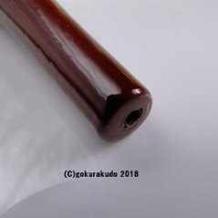 常立て／朱塗の木蝋燭　2寸（上品）画像